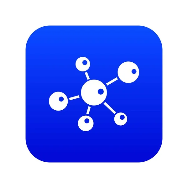 Molekül Forschung Symbol blauer Vektor — Stockvektor