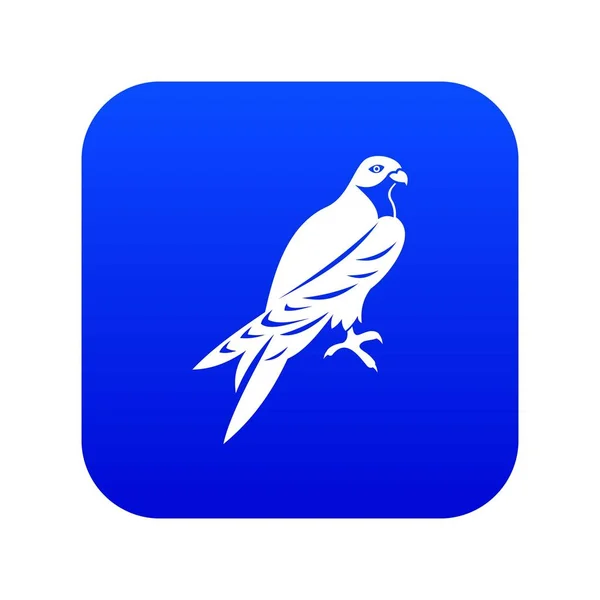 Icono Falcon azul digital — Vector de stock