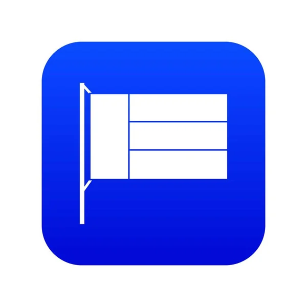 Flag icon digital blue — Stock Vector
