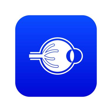 İnsan göz küresi simgesi dijital mavi