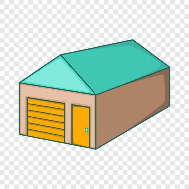 Kapalı kapılar simgesi, karikatür tarzı depo