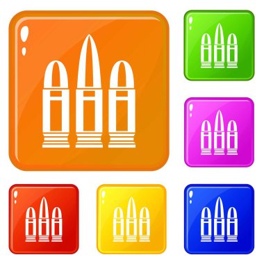 Kartuş simgeleri vektör rengini ayarlar