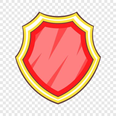 Kırmızı Koruma Kalkanı simgesi, karikatür tarzı