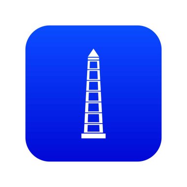 Buenos Aires simgesi dijital mavi Obelisco