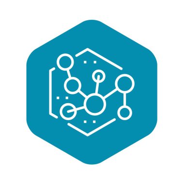 Yeni molekül simgesi, anahat stili