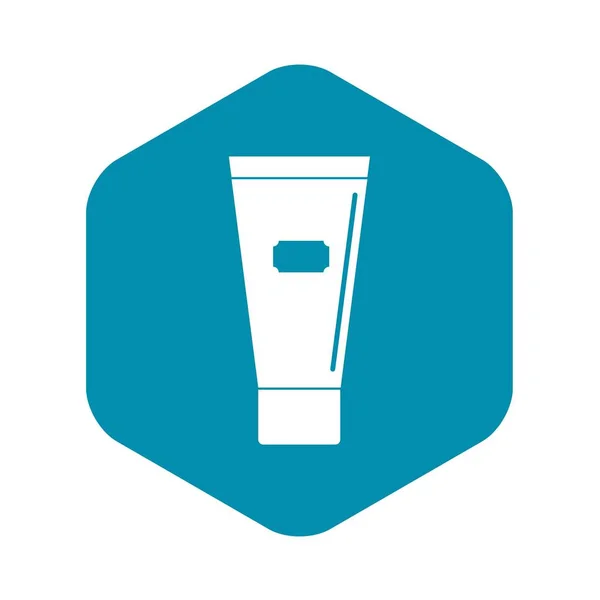 Tubo cosmético de crema o gel icono simple — Vector de stock