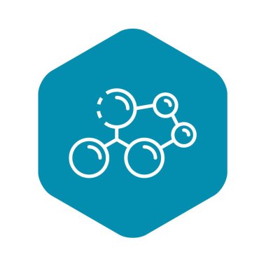 Molekül yapısı simgesi, anahat stili