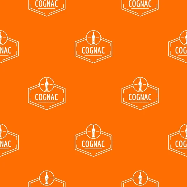 Cognac mönster vektor orange — Stock vektor