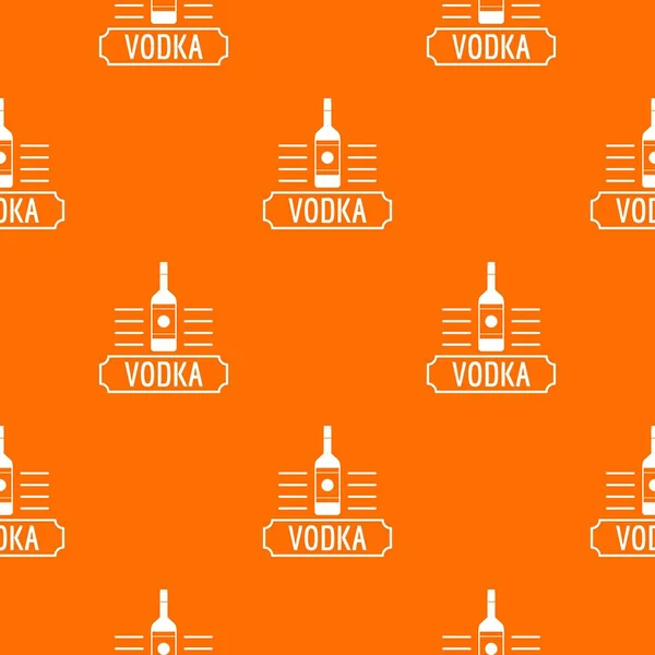 Wodka Muster Vektor orange — Stockvektor