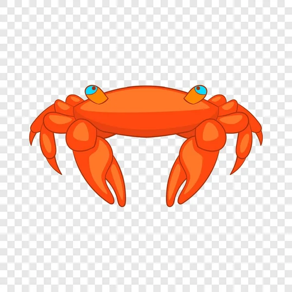 Orange crab icon, cartoon style — Stock Vector