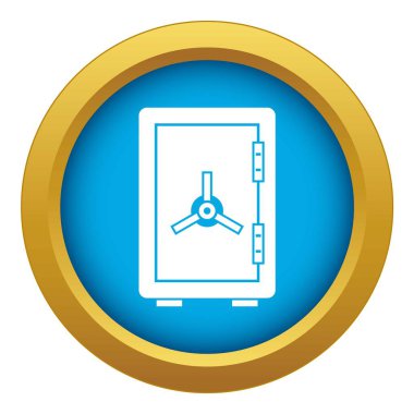 Güvenli simge mavi vektör yalıtılmış