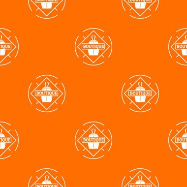 Butik desen vektör turuncu