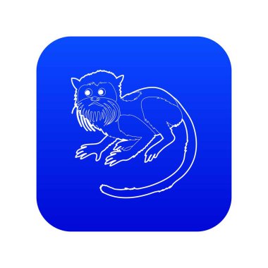 İmparatorluk tamarin simgesi mavi vektör