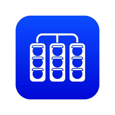 Trafik ışıkları simgesi dijital mavi