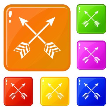 Oklar Lgbt simgeleri vektör renk ayarlamak