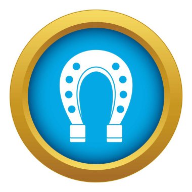 At ayakkabısı simgesi mavi vektör izole