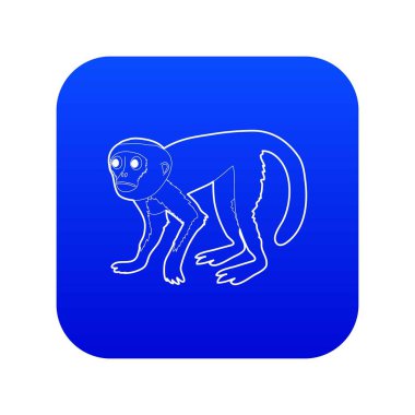 Kapuçin simgesi mavi vektör