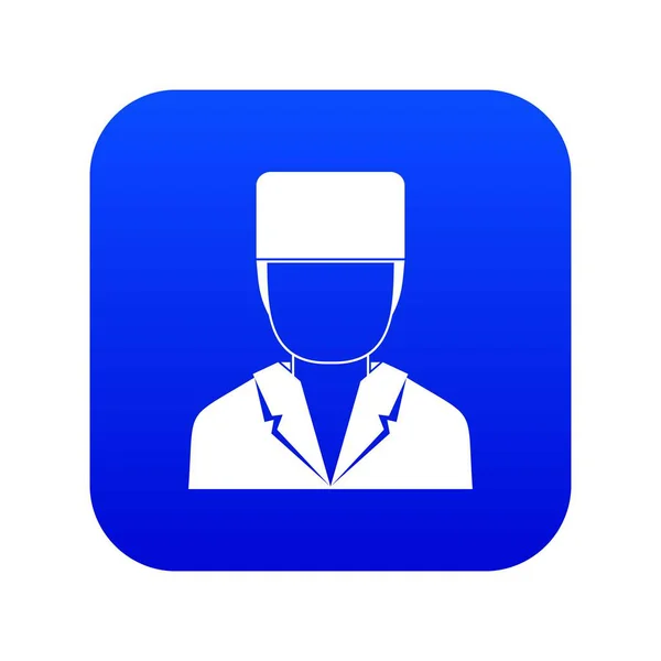 Médico icono médico azul digital — Archivo Imágenes Vectoriales