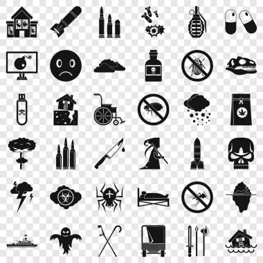 Bomba Icons set, basit tarzı