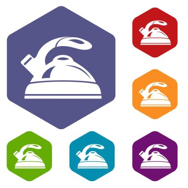 Kettle simgeleri vektör hexahedron