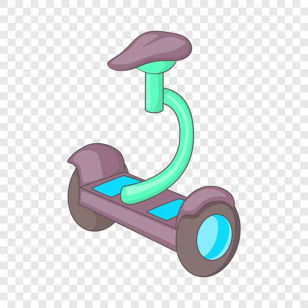 Zelfbalancerende scooter pictogram, cartoon stijl — Stockvector
