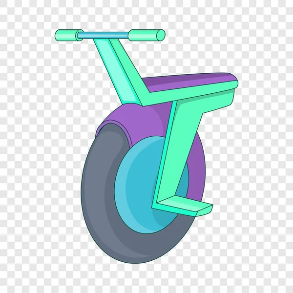 Self-balancing scooter icon, cartoon style — Stock Vector