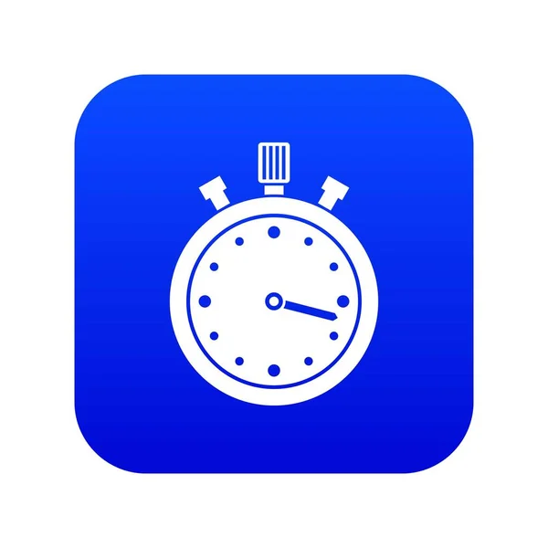 Stopwatch icon Digitaal blauw — Stockvector