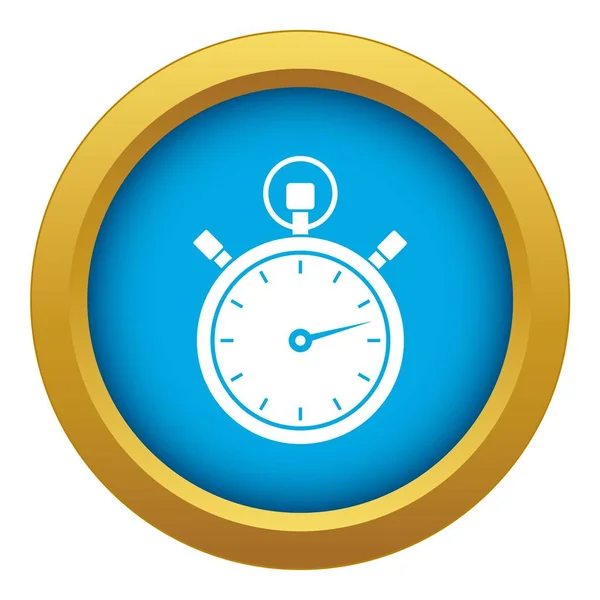 Icona cronometro vettoriale blu isolato — Vettoriale Stock