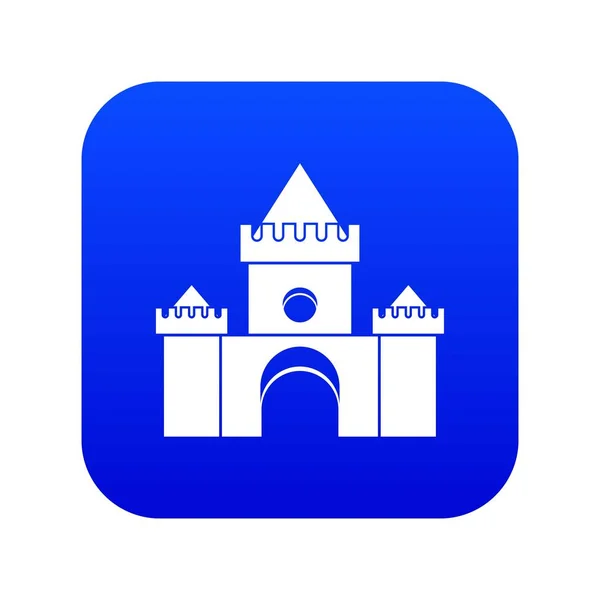 Fairytale castle icon digital blue