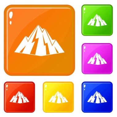 Rock simgeler vektör renk ayarla