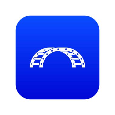 Bir oyun alanı simgesi dijital mavi merdiven tırmanma