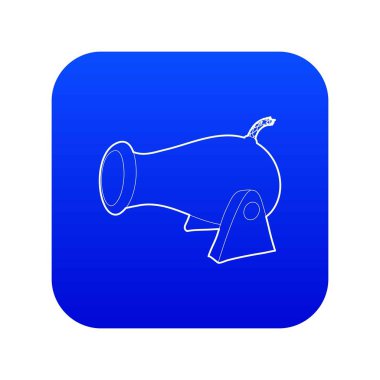 Top simgesi mavi vektör