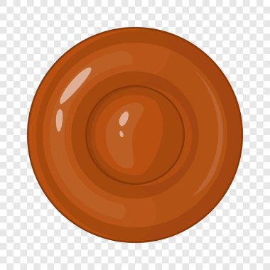 Çikolatalı kurabiye simgesi, karikatür tarzı