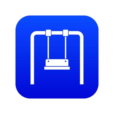 Salıncak simgesi dijital mavi