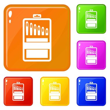 İğne ler dizileri vektör rengini ayarlar