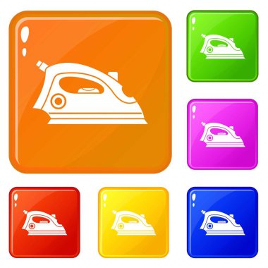 Demir simgeler vektör renk ayarla