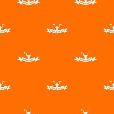 Onarım takım deseni vektör turuncu