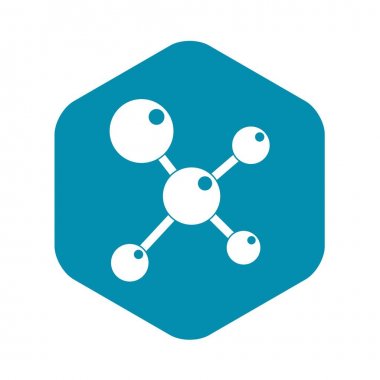 Kimyasal ve fiziksel molekülleri simgesi basit