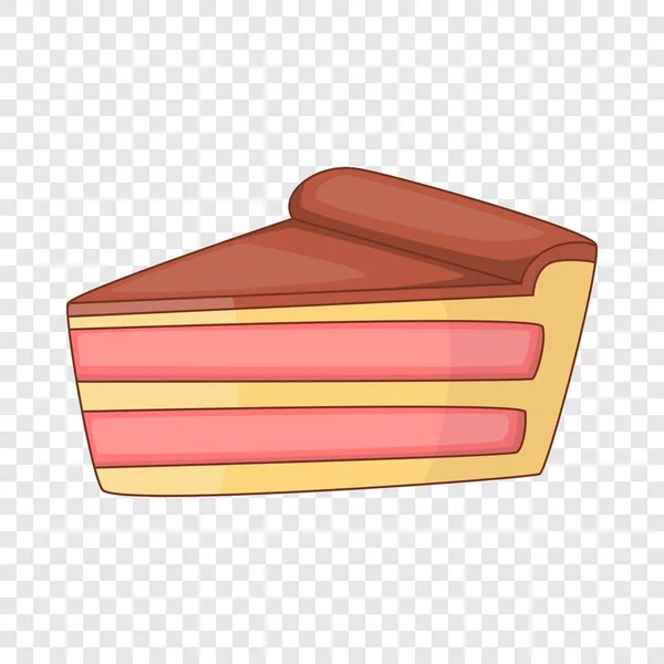 Pièce d'icône de gâteau, style dessin animé — Image vectorielle