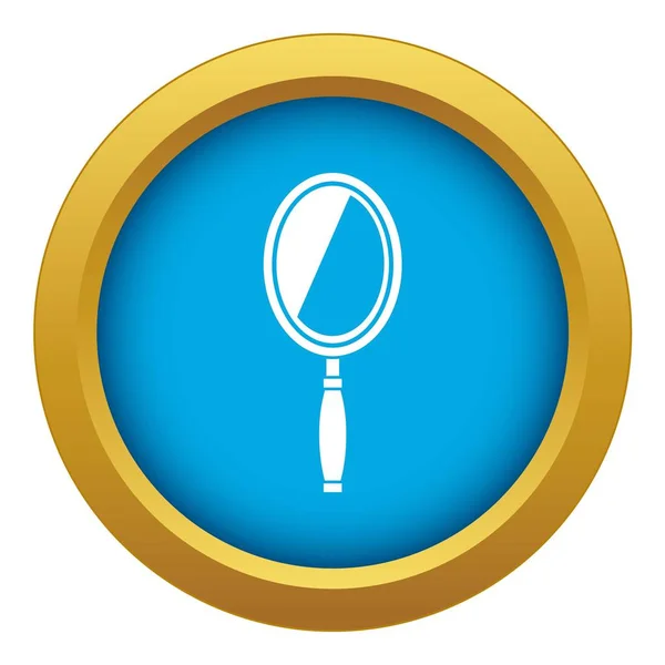 Icona specchio vettoriale blu isolato — Vettoriale Stock
