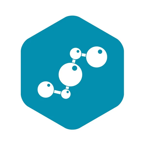 Icono de moléculas químicas y físicas simple — Vector de stock