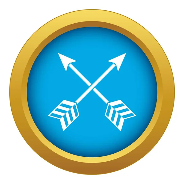 Flèches icône LGBT vecteur bleu isolé — Image vectorielle