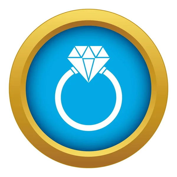 Pierścień LGBT ikona niebieski wektor na białym tle — Wektor stockowy