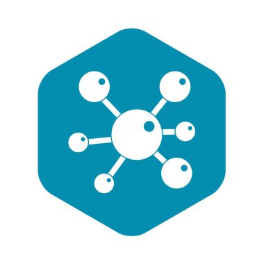 Kimyasal ve fiziksel molekülleri simgesi basit