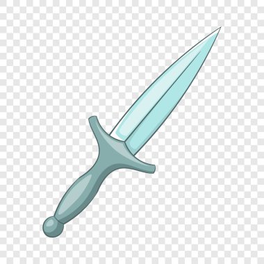 Bıçak simgesi avcılık, karikatür tarzı