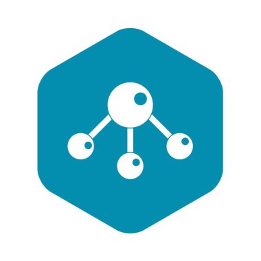 Kimyasal ve fiziksel molekülleri simgesi basit