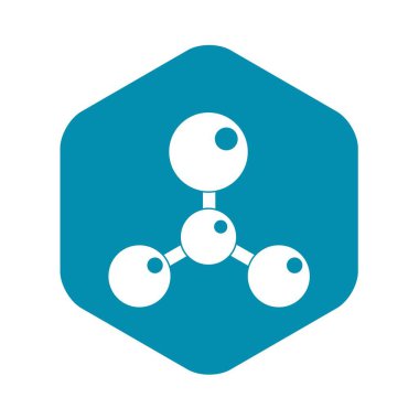 Kimyasal ve fiziksel molekülleri simgesi basit