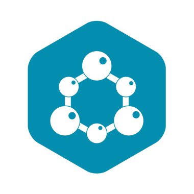 Kimyasal ve fiziksel molekülleri simgesi basit