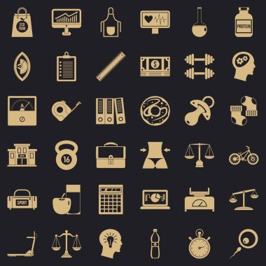 Terazi Icons set, basit tarzı