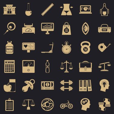 Denge Icons set, basit tarzı